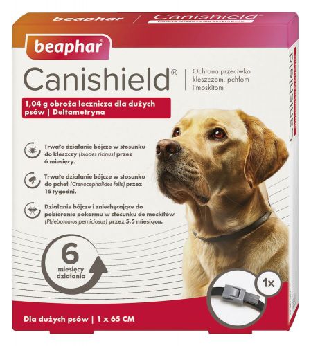 BEAPHAR Canishield L - obroża lecznicza z deltametryną dla psów - 65cm