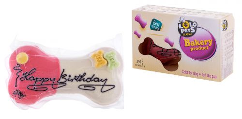 Lolo Pets Classic Tort dla psa \Happy Birthday\ Owoce lasu
