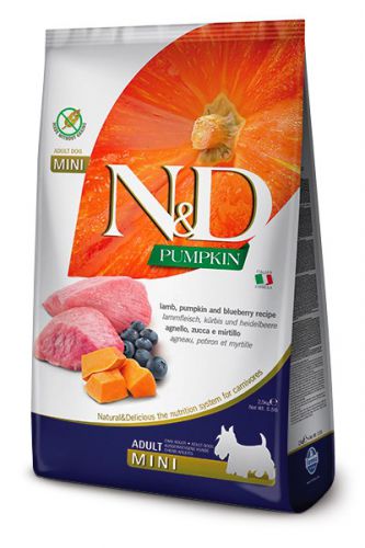 Farmina N&D Pumpkin sucha karma dla psów dorosłych ras małych z jagnięciną 2,5kg