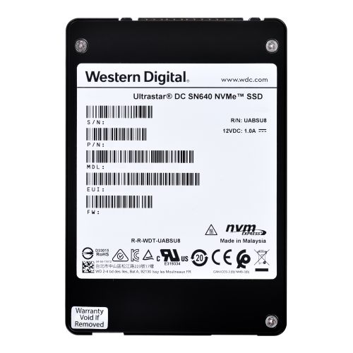 Dysk SSD Western Digital Ultrastar DC SN640 WUS4CB016D7P3E3 (1.6 TB; U.2; PCIe NVMe 3.0 x4)