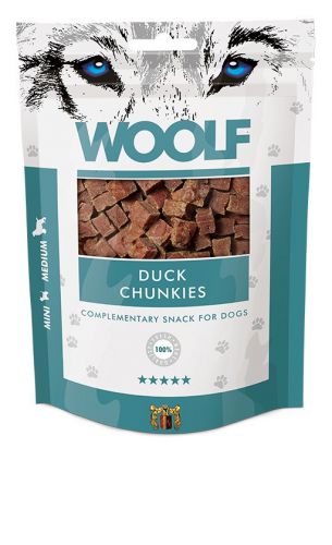WOOLF Przysmak Duck Chunkies dla psa 100g