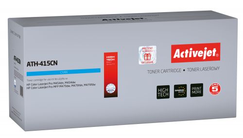 Toner Activejet ATH-415CN (zamiennik HP 415A W2031A; Supreme; 2100 stron; niebieski) z chipem