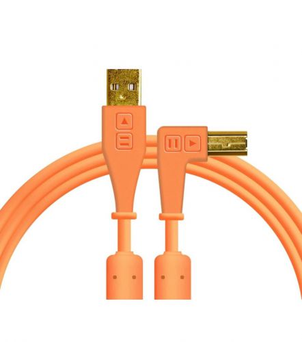 DJ TECHTOOLS - Chroma Cable USB 1.5 m- łamany- pomarańczowy