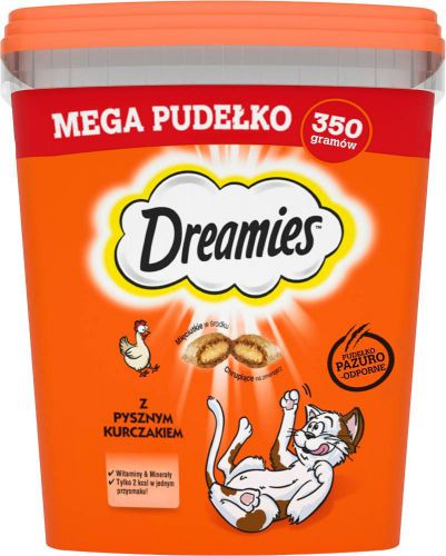 Dreamies Mix smaków z kurczakiem i serem 350g