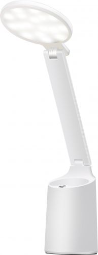 Nowoczesna lampka na biurko LED Activejet FUTURE biała z wbudowaną baterią akumulatorem wielokrotneg