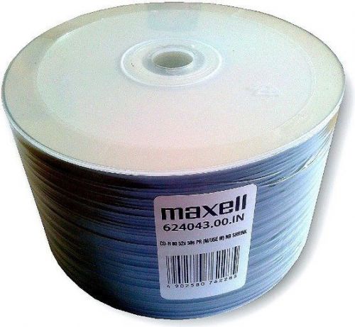 MAXELL CD-R 700MB, 50 szt. w opakowaniu SHRINK, prędkość zapisu 52X, 80 min. Płyty wysokiej jakości