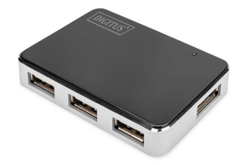 Hub DIGITUS DA-70220 (4x USB 2.0; kolor czarny)