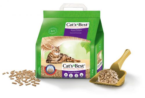 JRS Cat\'S Best Smart Pellets - drewniany żwirek dla kotów, zbrylający - 10kg (WYPRZEDAŻ)