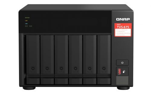 Qnap TVS-675-8G, Tower, 6 x 2.5\/3.5\ SATA, Zhaoxin Kaixian KX-U6580 8C/8T, 8GB (1x 8GB) DDR4 SODI