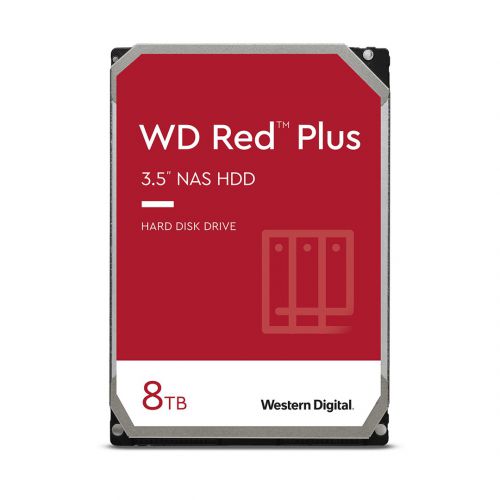 Dysk HDD WD Red Plus WD80EFPX (8 TB ; 3.5\; 256 MB)