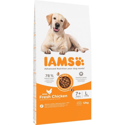 IAMS Vitality Dog Senior Large Chicken - sucha karma dla psa - 12 kg