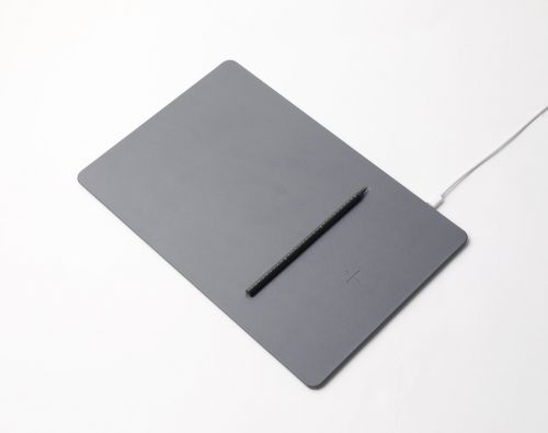 POUT Hands3 Pro – Podkładka pod mysz z szybkim ładowaniem bezprzewodowym, kolor szary