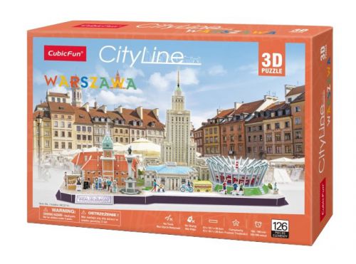 Cubic Fun Puzzle 3D City Line Warszawa