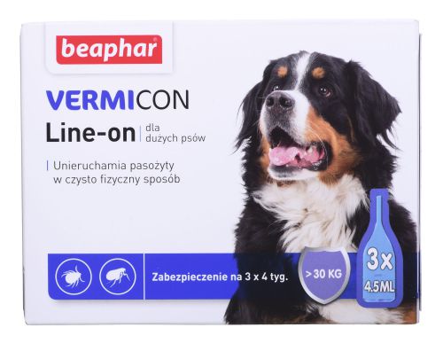 Beaphar krople przeciw pasożytom dla psa 3x4,5ml