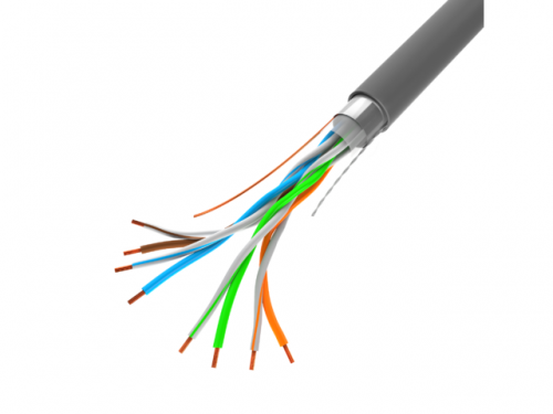 Kabel FTP Lanberg LCF5-10CC-0305-S (F/UTP, RJ45 - F/UTP, RJ45 ; FTP; 305m; kat. 5e; kolor szary)