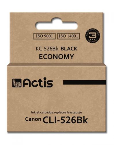 Tusz ACTIS KC-526Bk (zamiennik Canon CLI-526BK; Standard; 10 ml; czarny)