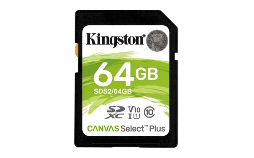 Karta pamięci Kingston Canvas Select Plus SDS2/64GB (64GB; Class U1, V10; Karta pamięci)