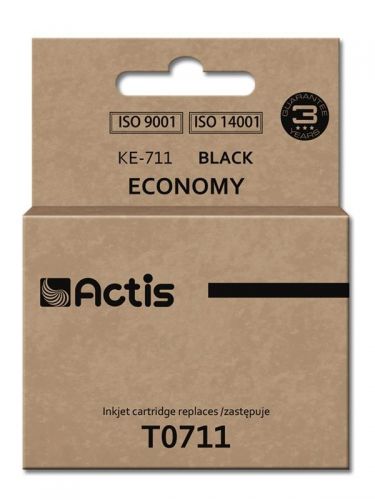 Tusz ACTIS KE-711 (zamiennik Epson T0711, T0891, T1001; Standard; 15 ml; czarny)