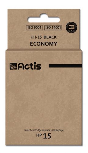 Tusz ACTIS KH-15 (zamiennik HP 15 C6615N; Standard; 44 ml; czarny)