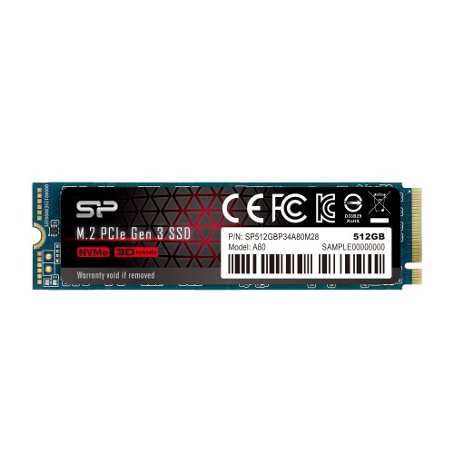 Dysk SSD Silicon Power Ace A80 SP512GBP34A80M28 (512 GB ; M.2; PCIe NVMe 3.0 x4)